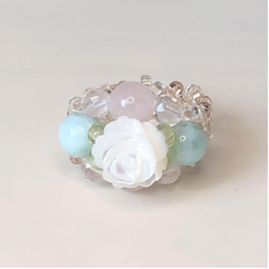 ローズビーズリング